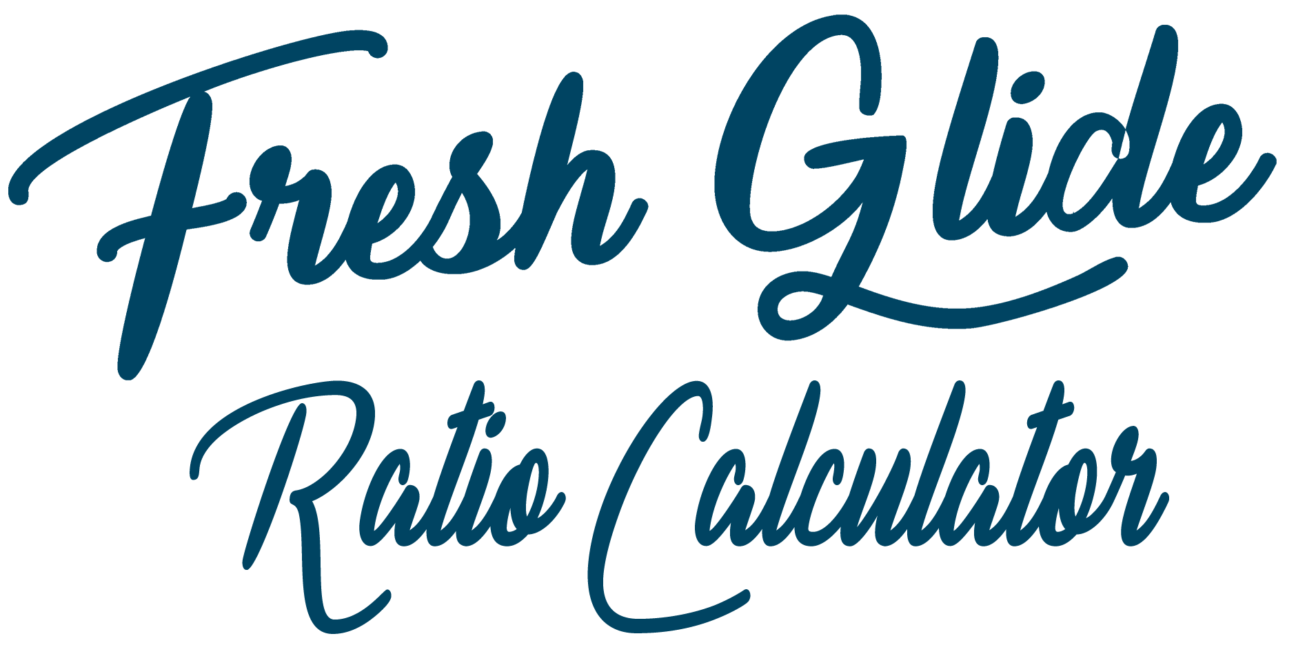 Fresh Glide Ratio Calculator